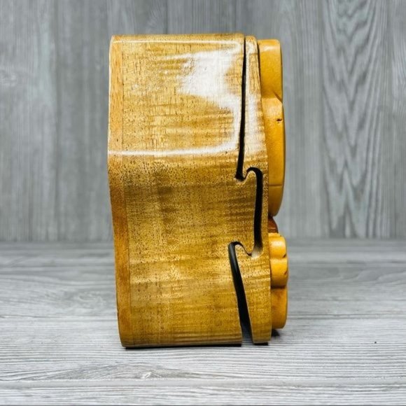 Hand made stained wooden hello kitty puzzle box trinket box jewelry box unique - Picture 2 of 6